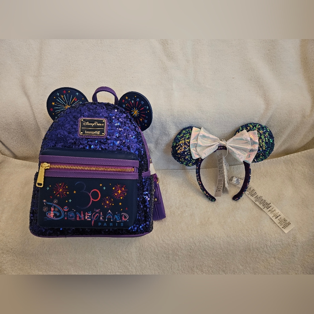 Disneyland Paris 30th Anniversary Loungefly Set